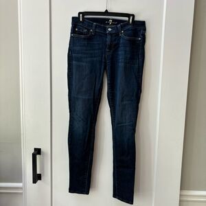 7‎ For All Mankind Gwenevere skinny jeans middle dark wash woman’s size 30